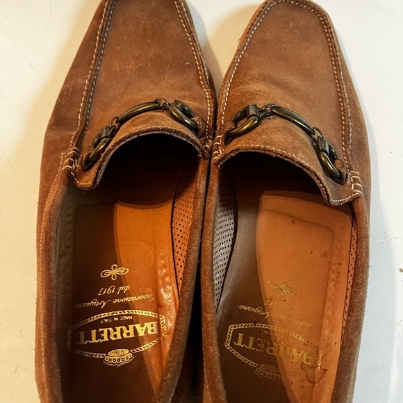 BARRETT Made In Italy Brown 
Suede Horsebit Loafers Sz 9 1/2 Men main image 10